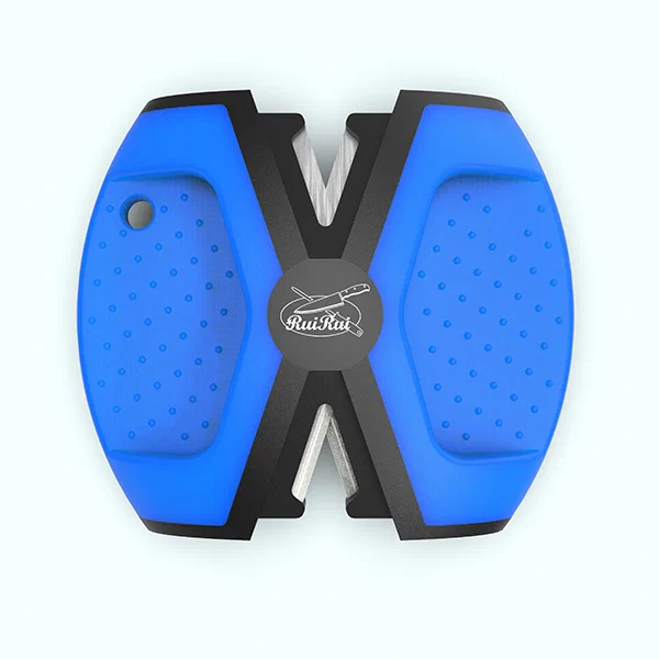 Two-Step Kitchen Knife Sharpener – Crossed Carbide & Ceramic