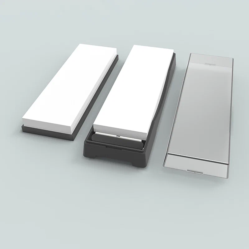 Double-Sided 800/1000 Whetstone with Base & Angle Guide