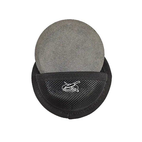 Dual-Sided 180/240 Sharpening Puck with Belt Pouch