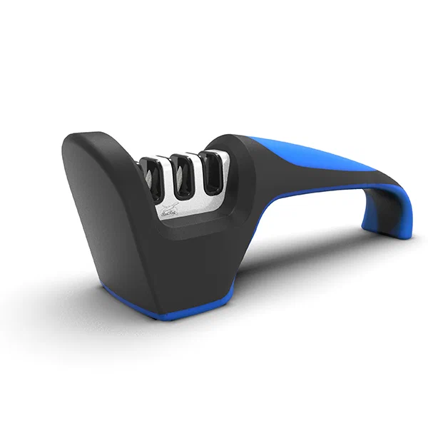 3-Stage Kitchen Pull-Thru Knife Sharpener with Diamond & Ceramic