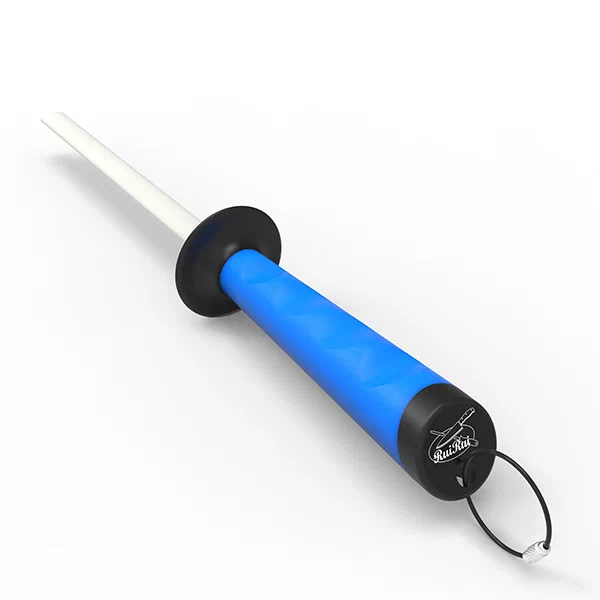 9-Inch Oval Ceramic Honing Rod with Soft Grip